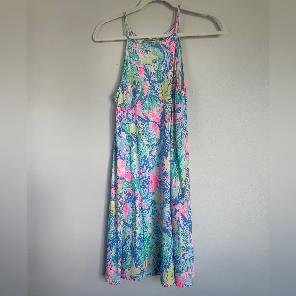Lilly Pulitzer Multicolor Tropical Print Mini Dress - Pink, Blue, Green